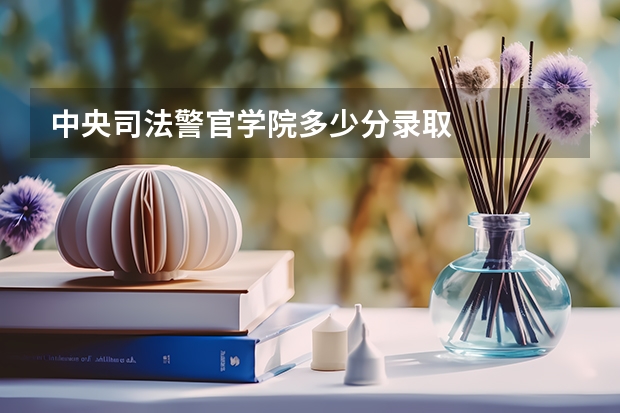 中央司法警官学院多少分录取