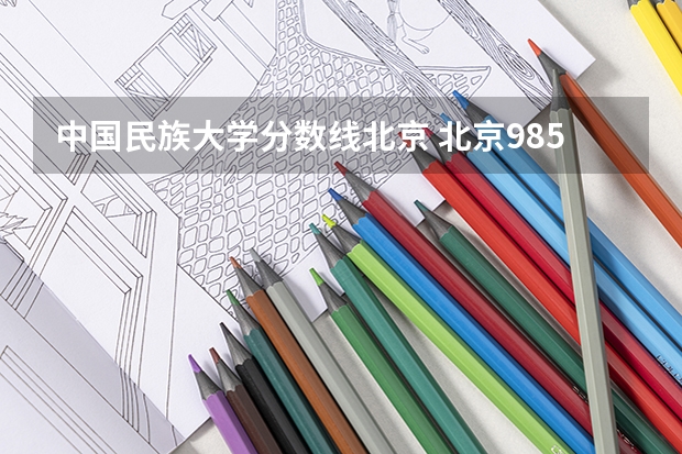 中国民族大学分数线北京 北京985高校招生分数线