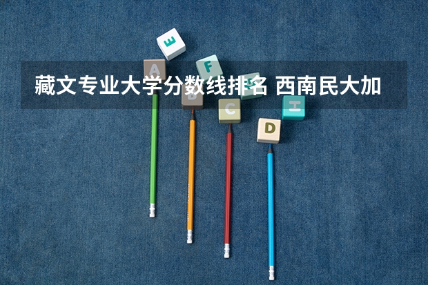 藏文专业大学分数线排名 西南民大加试藏文分数线