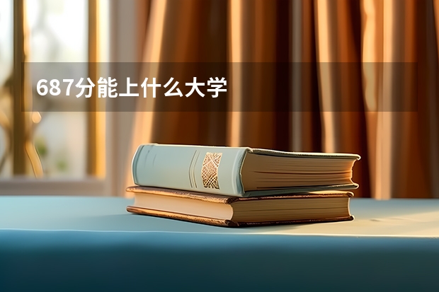 687分能上什么大学