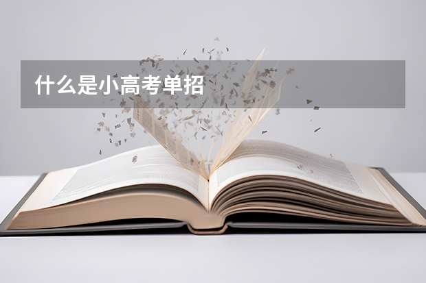 什么是小高考单招