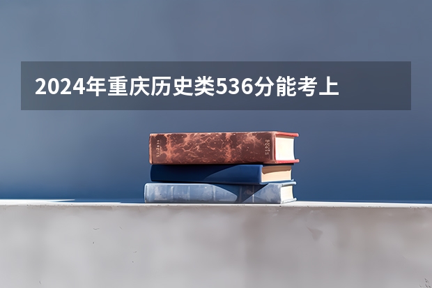 2024年重庆历史类536分能考上什么大学？