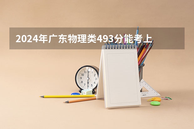 2024年广东物理类493分能考上什么大学?