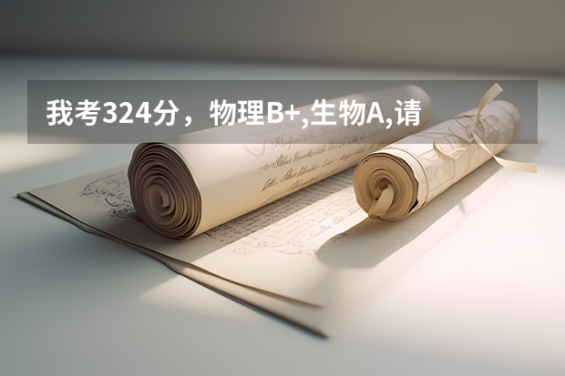 我考324分，物理B+,生物A,请问能上哪个二本学校