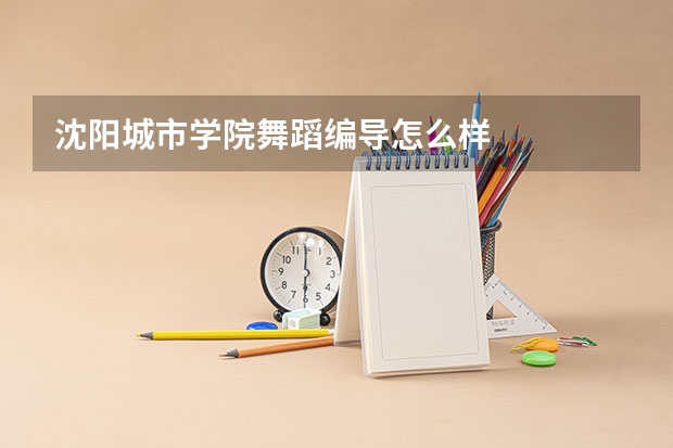 沈阳城市学院舞蹈编导怎么样
