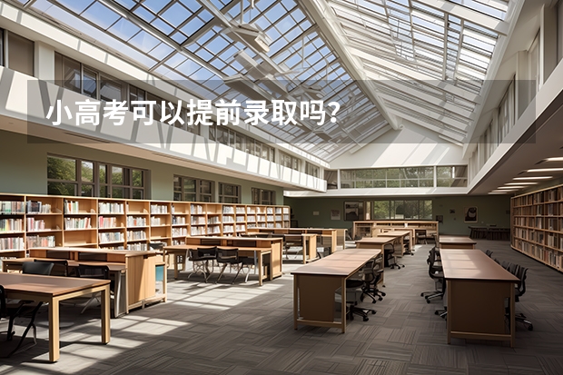 小高考可以提前录取吗？