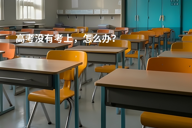 高考没有考上，怎么办？