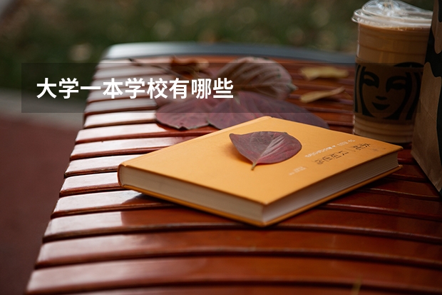 大学一本学校有哪些