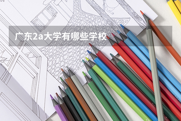 广东2a大学有哪些学校