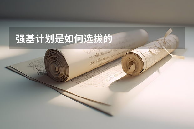 强基计划是如何选拔的