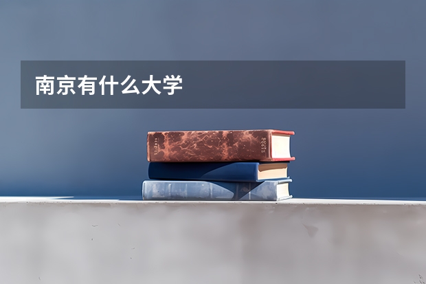 南京有什么大学
