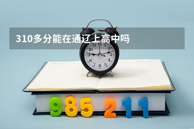 310多分能在通辽上高中吗