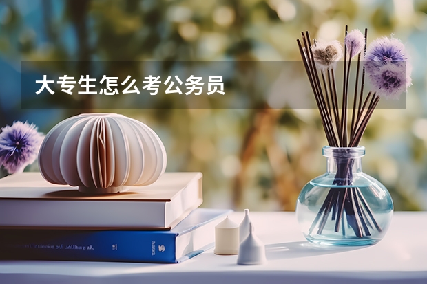 大专生怎么考公务员