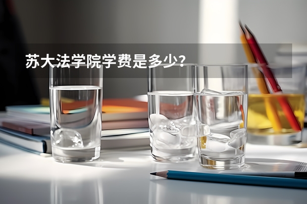苏大法学院学费是多少？