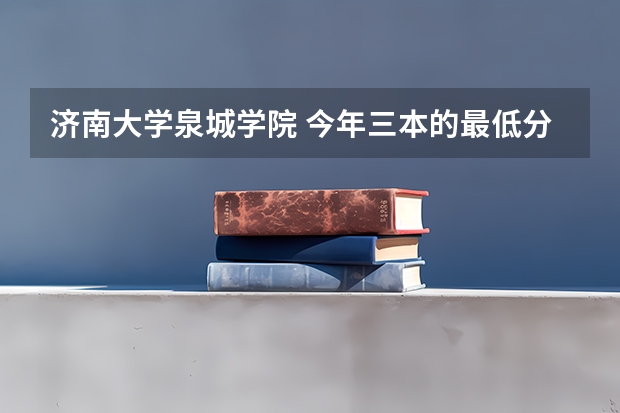 济南大学泉城学院 今年三本的最低分数线大约是多少472能上吗