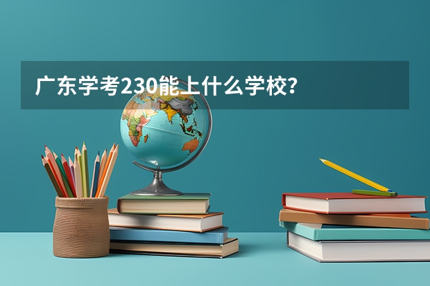 广东学考230能上什么学校?