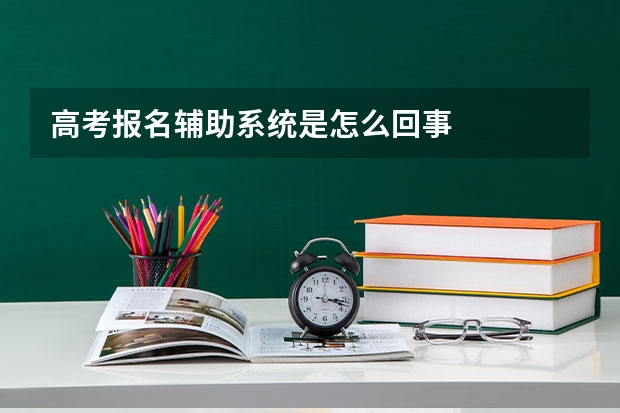 高考报名辅助系统是怎么回事