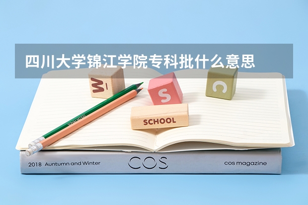 四川大学锦江学院专科批什么意思