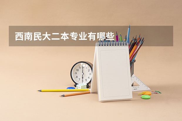 西南民大二本专业有哪些