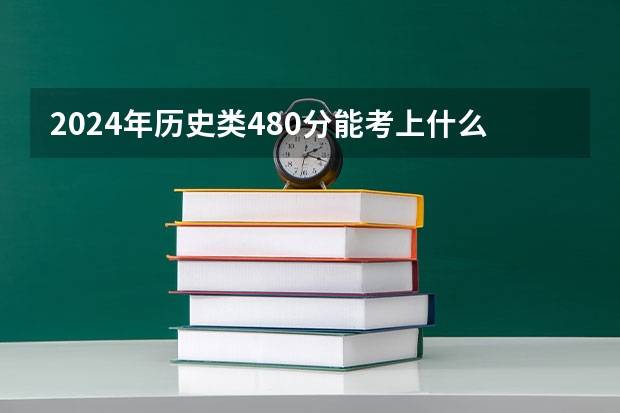 2024年历史类480分能考上什么大学？