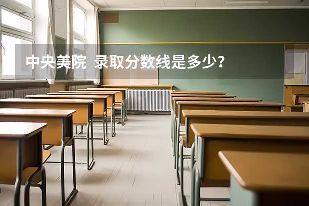 中央美院  录取分数线是多少？