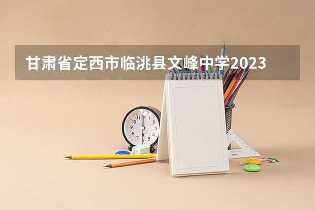 甘肃省定西市临洮县文峰中学2023录取分数线 定西师范高等专科学校录取分数线