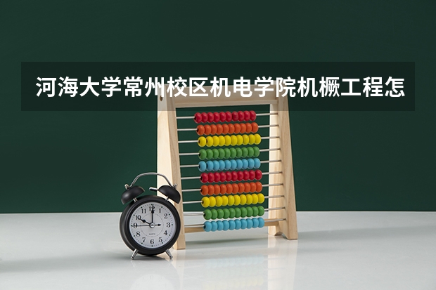 河海大学常州校区机电学院机橛工程怎么样啊