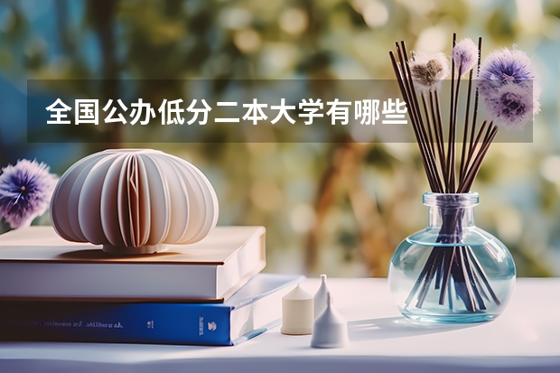 全国公办低分二本大学有哪些