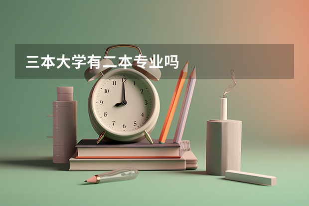 三本大学有二本专业吗