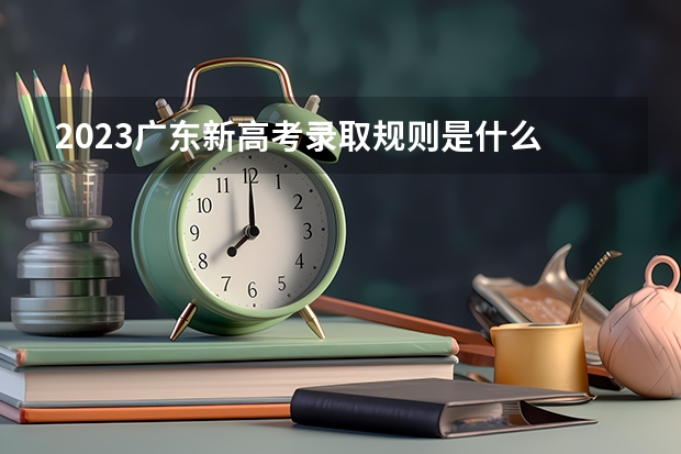 2023广东新高考录取规则是什么
