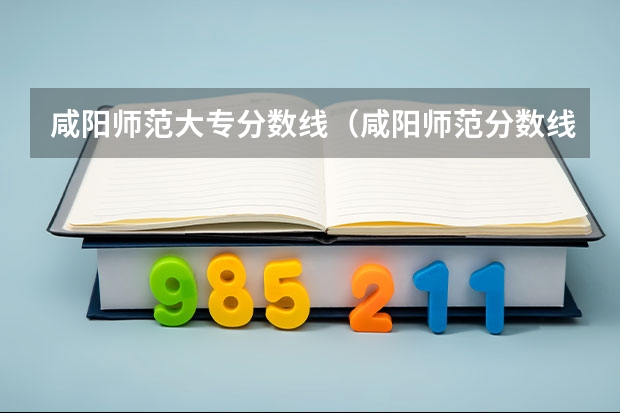 咸阳师范大专分数线（咸阳师范分数线）