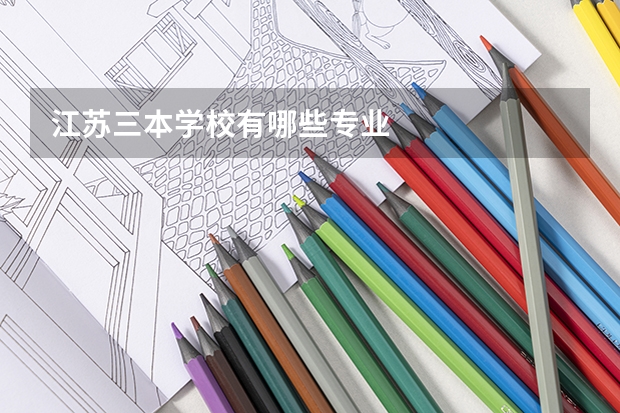 江苏三本学校有哪些专业