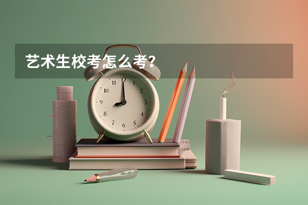 艺术生校考怎么考？