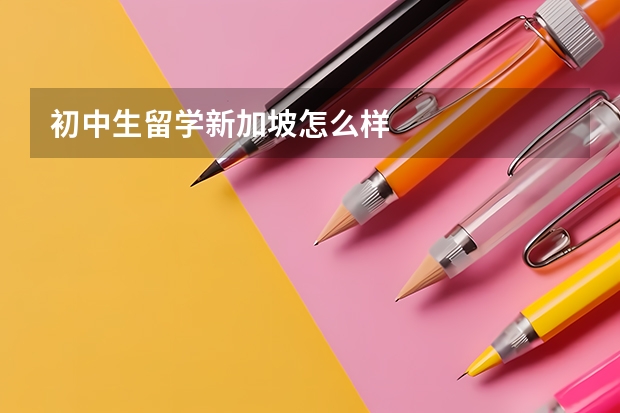 初中生留学新加坡怎么样