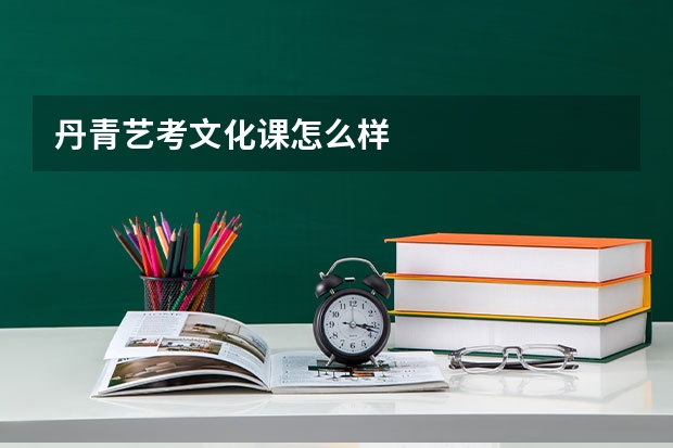 丹青艺考文化课怎么样
