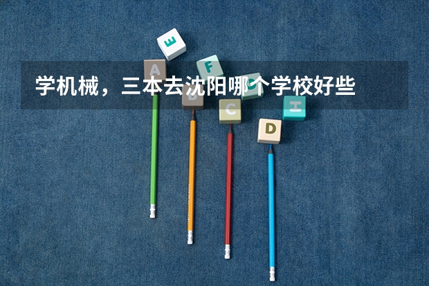 学机械，三本去沈阳哪个学校好些