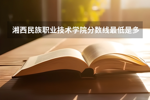 湘西民族职业技术学院分数线最低是多少