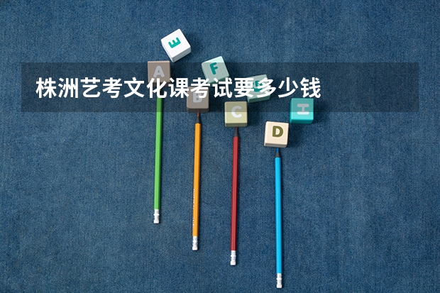 株洲艺考文化课考试要多少钱