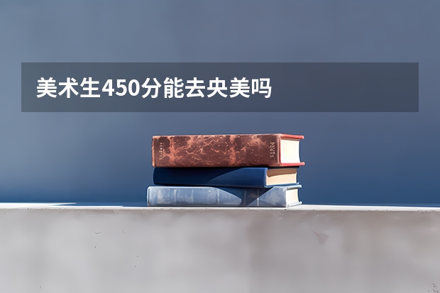 美术生450分能去央美吗