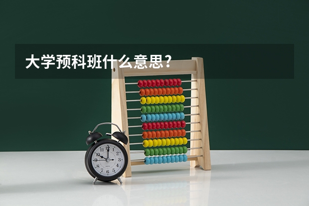 大学预科班什么意思?