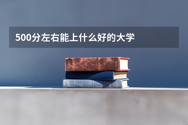 500分左右能上什么好的大学