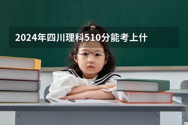 2024年四川理科510分能考上什么大学?