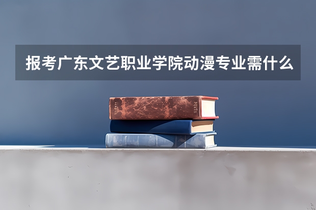 报考广东文艺职业学院动漫专业需什么条件