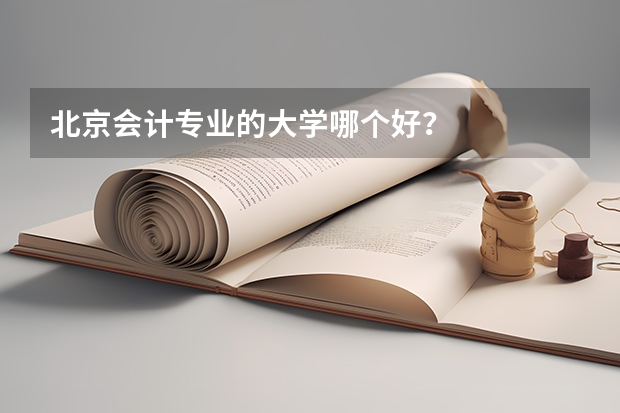 北京会计专业的大学哪个好？