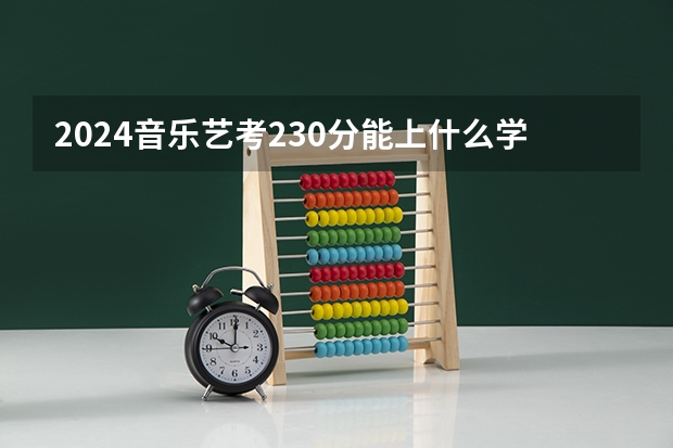 2024音乐艺考230分能上什么学校