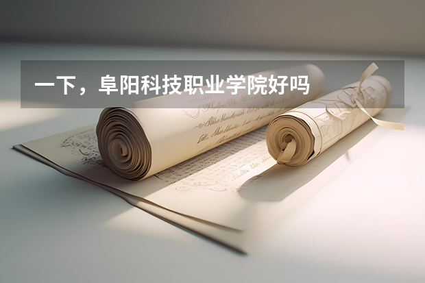 一下,阜阳科技职业学院好吗
