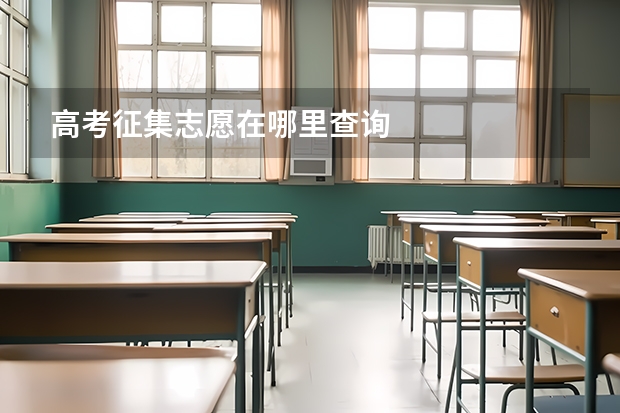 高考征集志愿在哪里查询