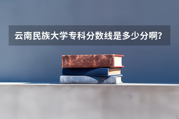 云南民族大学专科分数线是多少分啊？