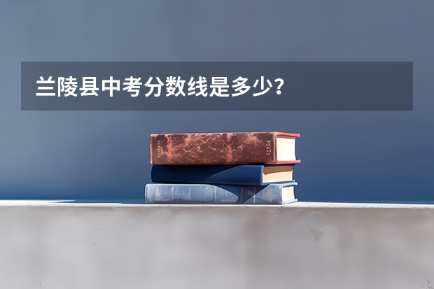 兰陵县中考分数线是多少？