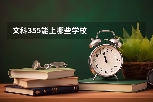 文科355能上哪些学校